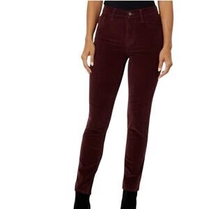 LEVI'S 724 High Rise Velvet Wide Wale Corduroy Jeans Dark Red - W25 L30